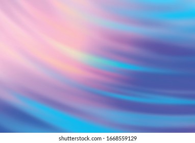 Light Pink, Blue vector glossy abstract layout. Colorful abstract illustration with gradient. The best blurred design for your business.