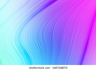 Light Pink, Blue vector glossy abstract layout. Creative illustration in halftone style with gradient. New style for your business design.