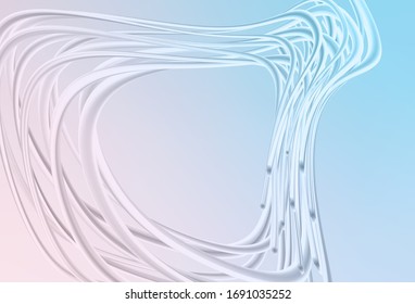 Light Pink, Blue vector glossy abstract background. Glitter abstract illustration with gradient design. Background for a cell phone.