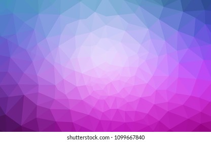 Light Pink, Blue vector gradient triangles pattern. Elegant bright polygonal illustration with gradient. New template for your brand book.