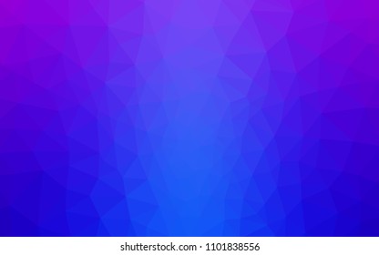 Light Pink, Blue vector gradient triangles texture. Glitter abstract illustration with an elegant triangles. A new texture for your web site.