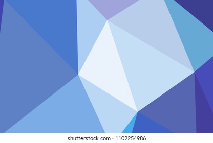 Light Pink, Blue vector gradient triangles texture. Geometric illustration in Origami style with gradient.  New template for your brand book.