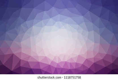 Light Pink, Blue vector gradient triangles texture. Colorful illustration in polygonal style with gradient. Template for cell phone's backgrounds.
