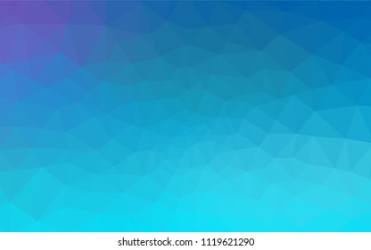 Light Pink, Blue vector gradient triangles pattern. Shining polygonal illustration, which consist of triangles. Textured pattern for your backgrounds.