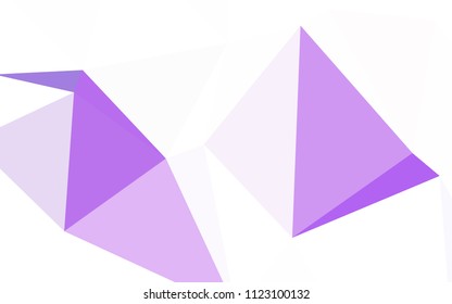 Light Pink, Blue vector gradient triangles texture. Creative geometric illustration in Origami style with gradient. Pattern for a brand book's backdrop.