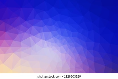 Light Pink, Blue vector gradient triangles texture. A sample with polygonal shapes. A completely new design for your leaflet.