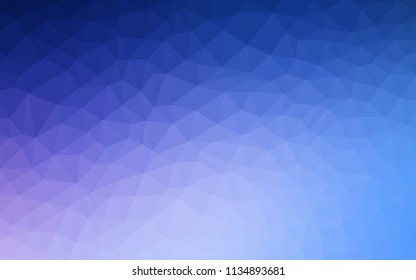 Light Pink, Blue vector gradient triangles texture. A completely new color illustration in a polygonal style. Pattern for a brand book's backdrop.