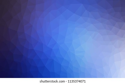 Light Pink, Blue vector gradient triangles pattern. Shining polygonal illustration, which consist of triangles. Template for cell phone's backgrounds.