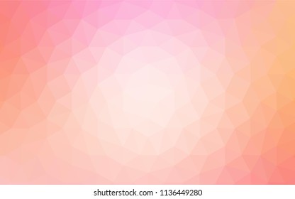 Light Pink, Blue vector gradient triangles pattern. Glitter abstract illustration with an elegant triangles. Completely new template for your banner.