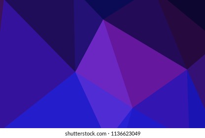 Light Pink, Blue vector gradient triangles texture. Colorful illustration in polygonal style with gradient. Template for cell phone's backgrounds.