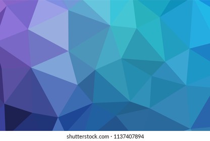 Light Pink, Blue vector gradient triangles template. Glitter abstract illustration with an elegant triangles. Polygonal design for your web site.