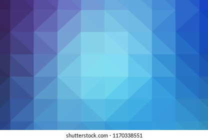 Light Pink, Blue vector gradient triangles texture. A sample with polygonal shapes. A completely new design for your leaflet.