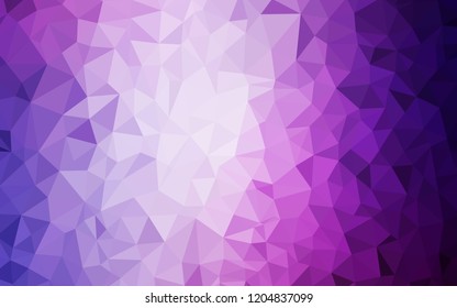 Light Pink, Blue vector gradient triangles texture. Polygonal abstract illustration with gradient. Completely new template for your banner.