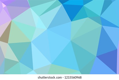 Light Pink, Blue vector gradient triangles pattern. Polygonal abstract illustration with gradient. Pattern for a brand book's backdrop.