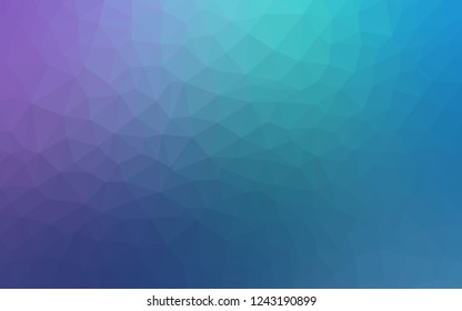 Light Pink, Blue vector gradient triangles template. Geometric illustration in Origami style with gradient.  Pattern for a brand book's backdrop.