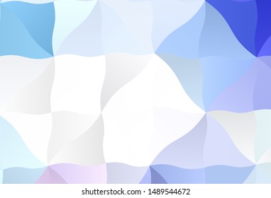 Light Pink, Blue vector gradient triangles pattern. Modern abstract illustration with triangles. Brand new design for your business.