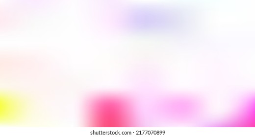 Light pink, blue vector gradient blur template. Shining colorful blur illustration in abstract style. Landing pages design.