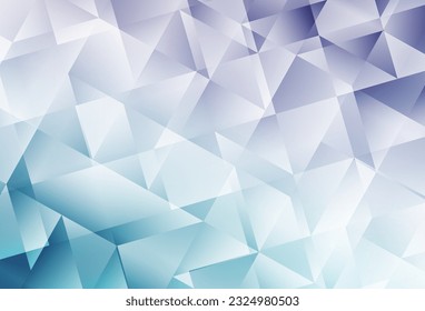 Light Pink, Blue vector gradient triangles template. Polygonal abstract illustration with gradient. Template for cell phone's backgrounds.