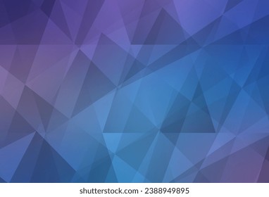Light Pink, Blue vector gradient triangles pattern. Creative geometric illustration in Origami style with gradient. New template for your brand book.