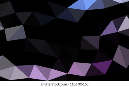 Light Pink, Blue vector hexagon mosaic triangle mosaic. Glitter abstract illustration with an elegant design. A completely new design for your business.