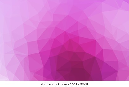 Light Pink, Blue vector hexagon mosaic cover. Glitter abstract illustration with an elegant design. The best triangular design for your business.