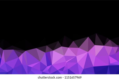 Light Pink, Blue vector hexagon mosaic template. Creative geometric illustration in Origami style with gradient. A completely new design for your business.