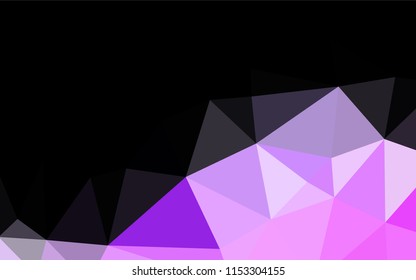 Light Pink, Blue vector hexagon mosaic texture. A completely new color illustration in a vague style. The completely new template can be used for your brand book.