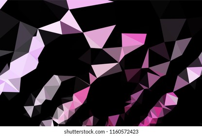 Light Pink, Blue vector hexagon mosaic cover. Brand new colored illustration in blurry style with gradient. The completely new template can be used for your brand book.