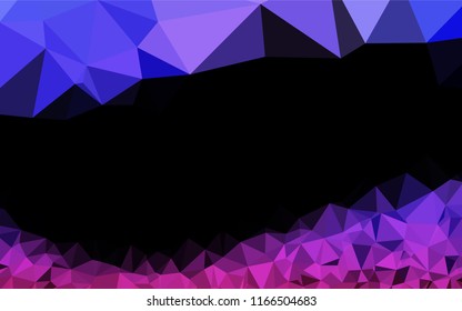 Light Pink, Blue vector hexagon mosaic texture. Colorful illustration in abstract style with gradient. Brand new style for your business design.