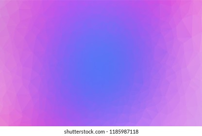 Light Pink, Blue vector hexagon mosaic template. Colorful illustration in abstract style with gradient. A completely new template for your business design.