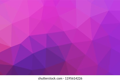 Light Pink, Blue vector hexagon mosaic texture. A vague abstract illustration with gradient. Brand new style for your business design.