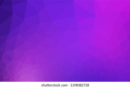 Light Pink, Blue vector hexagon mosaic texture. Creative geometric illustration in Origami style with gradient. A completely new design for your business.