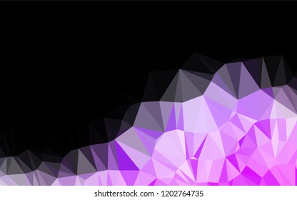 Light Pink, Blue vector hexagon mosaic cover. Creative illustration in halftone style with gradient. The completely new template can be used for your brand book.