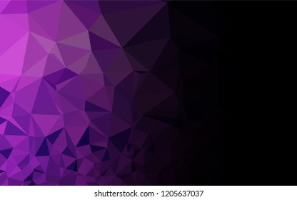 Light Pink, Blue vector hexagon mosaic texture. Creative illustration in halftone style with gradient. The textured pattern can be used for background.