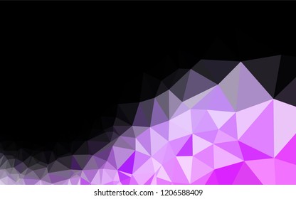 Light Pink, Blue vector hexagon mosaic template. Glitter abstract illustration with an elegant design. Brand new design for your business.