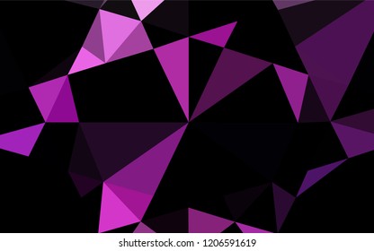 Light Pink, Blue vector hexagon mosaic cover. A sample with polygonal shapes. The elegant pattern can be used as part of a brand book.