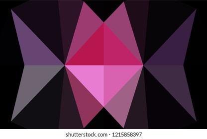 Light Pink, Blue vector hexagon mosaic cover. Shining colored illustration in a Brand new style. The polygonal design can be used for your web site.