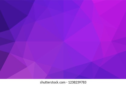 Light Pink, Blue vector hexagon mosaic cover. A sample with polygonal shapes. The template can be used as a background for cell phones.