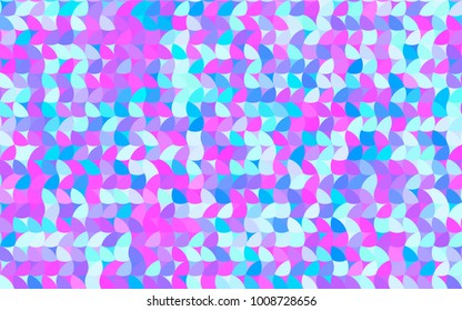 Light Pink, Blue vector illustration which consist of circles. Dotted gradient design for your business. Creative geometric background in halftone style with colored spots.