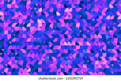 Light Pink, Blue vector illustration which consist of circles. Dotted gradient design for your business. Creative geometric background in halftone style with colored spots.