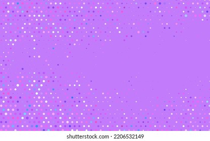 Light Pink, Blue vector Illustration with set of shining colorful abstract circles. Abstract illustration with colored bubbles in nature style. Modern design for a business card.