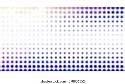 Light Pink, Blue vector illustration which consist of circles. Dotted gradient design for your business. Creative geometric background in halftone style with colored spots.