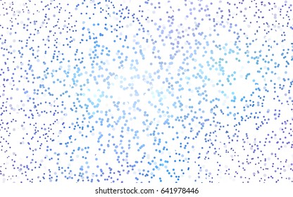 Light Pink, Blue vector illustration which consist of circles. Dotted gradient design for your business. Creative geometric background in halftone style with colored spots.