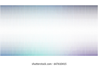 Light Pink, Blue vector illustration which consist of circles. Dotted gradient design for your business. Creative geometric background in halftone style with colored spots.
