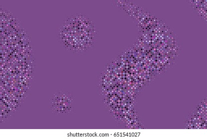 Light Pink, Blue vector illustration which consist of circles. Dotted gradient design for your business. Creative geometric background in halftone style with colored spots.