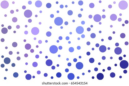 Light Pink, Blue vector illustration which consist of circles. Dotted gradient design for your business. Creative geometric background in halftone style with colored spots.