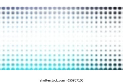 Light Pink, Blue vector illustration which consist of circles. Dotted gradient design for your business. Creative geometric background in halftone style with colored spots.