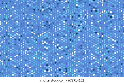 Light Pink, Blue vector illustration which consist of circles. Dotted gradient design for your business. Creative geometric background in halftone style with colored spots.
