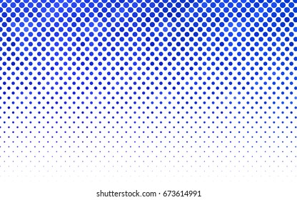 Light Pink, Blue vector illustration which consist of circles. Dotted gradient design for your business. Creative geometric background in halftone style with colored spots.