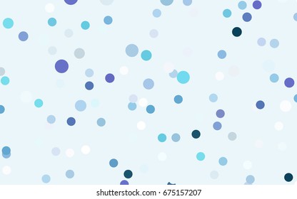 Light Pink, Blue vector illustration which consist of circles. Dotted gradient design for your business. Creative geometric background in halftone style with colored spots.